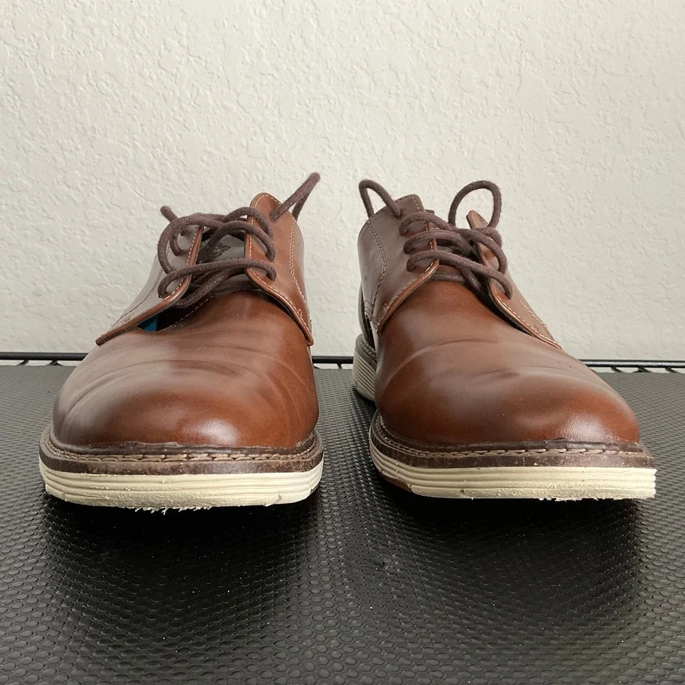 Dockers Easedale Brown Mens Oxford Shoes 10.5M 90-81502 Supreme Comfort Lace Up